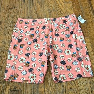 Disney aristocats flowers bike shorts